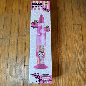 Hello Kitty Volcano Motion Lamp Pink Lava Light Tie Dye Base 13in SIL-34426 NEW